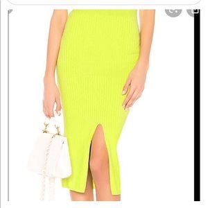 Free people skyline midi ribbed skirt